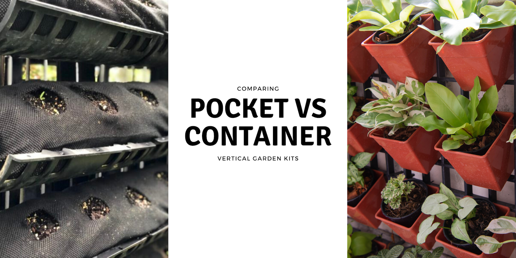 Comparing pocket vs container vertical garden kits